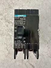 Siemens BQD220 20-Amp 2 Pole 277V AC / 125V DC Bolt in Breaker  FREE SHIPP