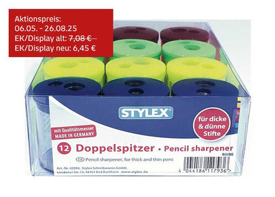 Stylex Doppelspitzer Tonne