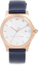 Marc by Marc Jacobs Women's MJ1609 Henry Analog Display Analog Quartz Blue Watch