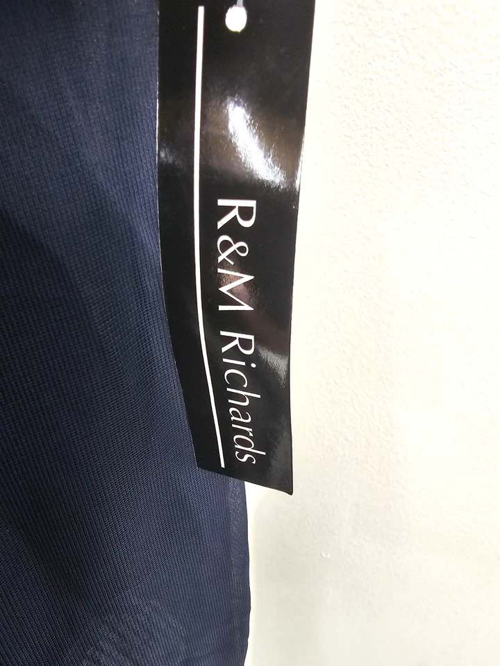 Vestido y chaqueta R&M Richards 2 piezas lentejuelas/perla/encaje/boda/fiesta talla 18W Foto 4 de 4