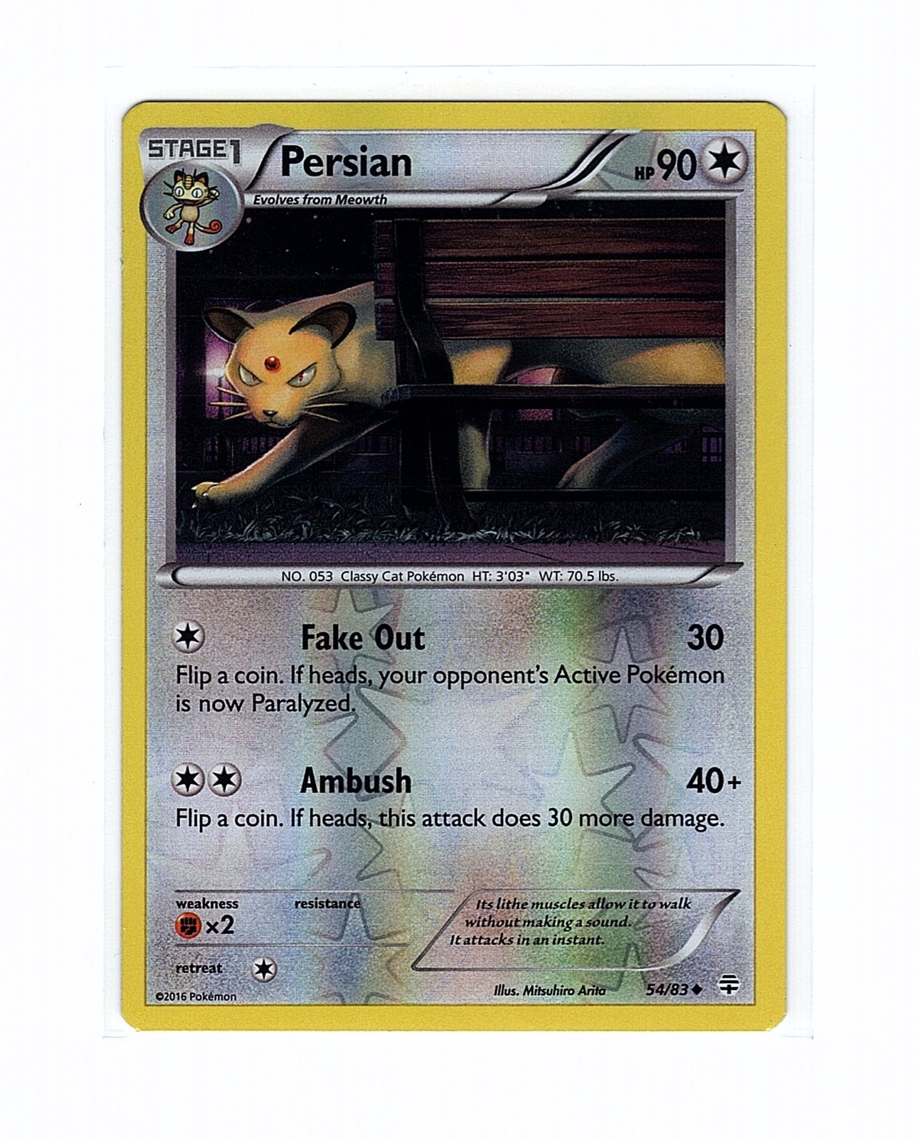 Persian 54/83 Generations Reverse Holo - Pokemon Card