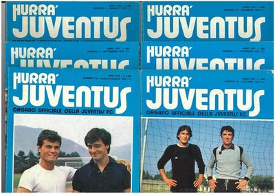 JUVE HURRA' JUVENTUS JAHRGANG 1979 KOMPLETT NR.11 ZEITSCHRIFTEN UND NR. 4 RIESENFOTOS
