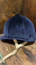 Gatehouse Hickstead Riding Hat Navy Velvet Size 56cm 6.7/8