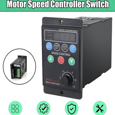 Single To 3-Phase 750W 1HP 220V Variable Frequency Drive Inverter VFD VSD 1-99HZ