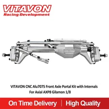 Vitavon CNC Alu7075 Front Axle Portal Kit with Internals For Axial AXP8 Gilamon