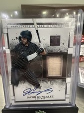 2025 Panini Impeccable Impeccable Lumber Signatures Jacob Gonzalez Auto /99