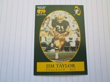 JIM TAYLOR 1992 CHAMPION GREEN BAY PACKERS HALL OF FAME TRADING CARD #104