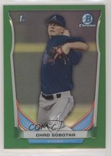 2014 Bowman Draft Chrome Green Refractor 114/150 Chad Sobotka #CDP87 2f9