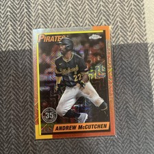 2025 Topps Series 1 Andrew McCutchen  1990 Mojo Silver pack Topps Chrome T90C-95
