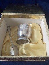 silver plated egg cup set