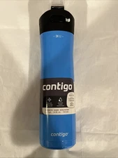 Contigo Ashland Chill Stainless Steel Water Bottle 24oz Blue Poppy - NEW