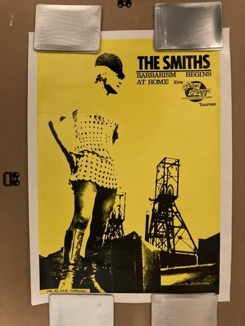 RARE: THE SMITHS ORIGINAL VINTAGE GERMAN CONCERT POSTER FEAT. VIV