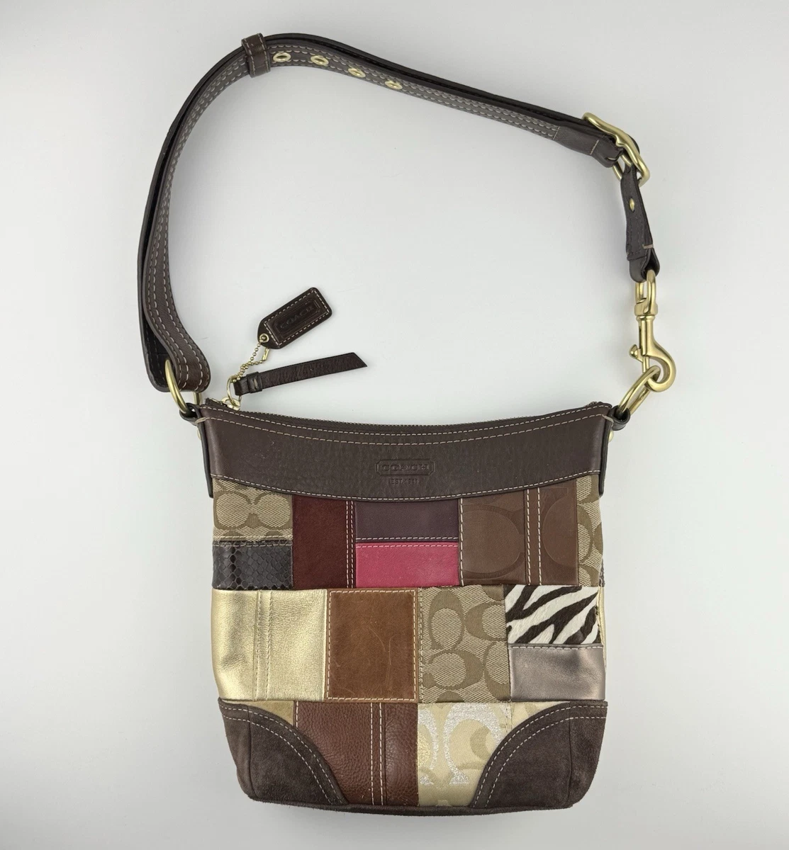 Coach Patchwork Leather Exterior Bags & Handbags for Women for