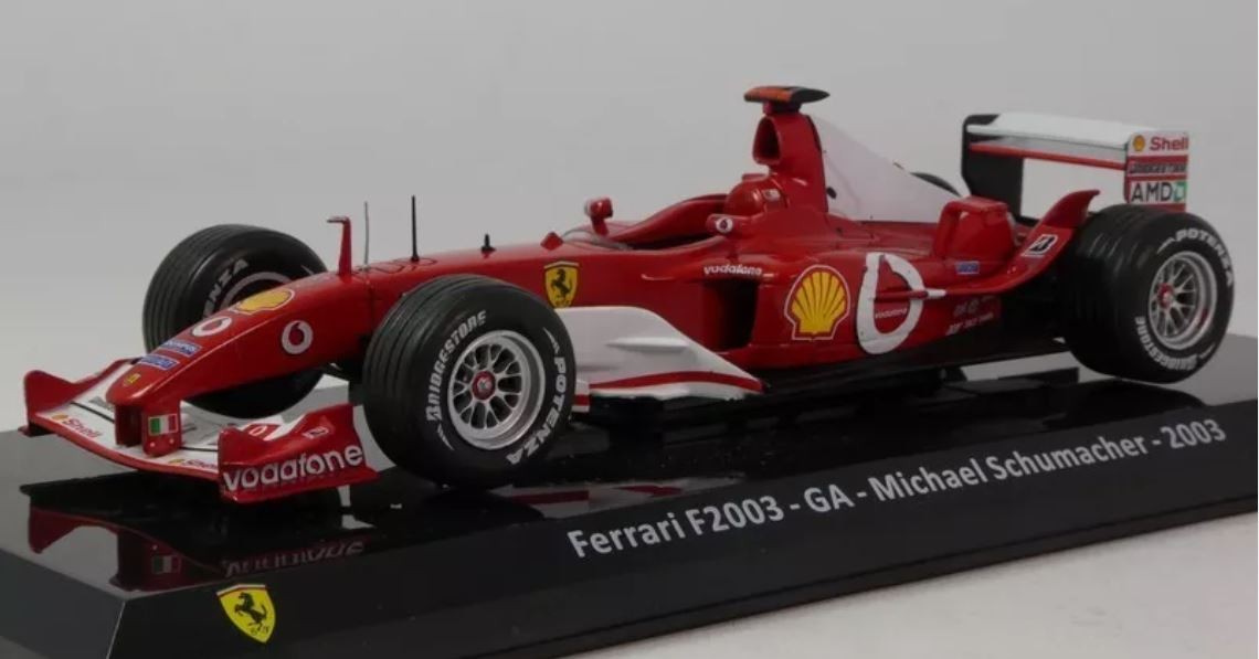 F2003 GA Ferrari F1 IXO 1/24 Michael Schumacher maquette de course mythique