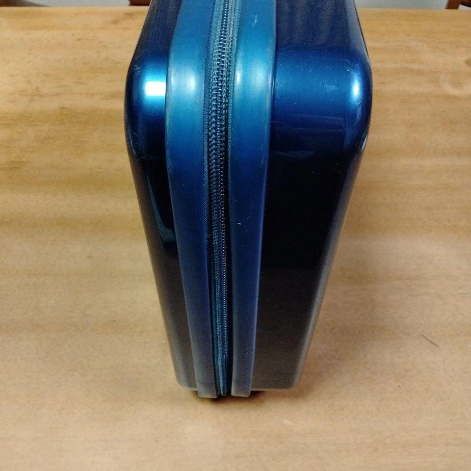 Zero Halliburton Polycarbonate Blue Attache Case 42cm - Rare, Used - 2 Keys Inc Foto 4 de 4