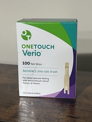 BRAND NEW SEALED  100 Count One Touch Verio  Test Strips  EXP 4-30-27