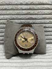 Swatch Irony AG2004 orologio da polso unisex Swiss Made acciaio inox data marrone quarzo