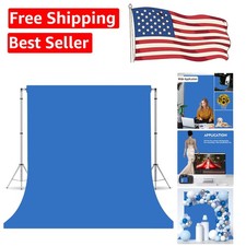 Lightweight Machine Washable Royal Blue Backdrop - 5x7ft Photography Essential