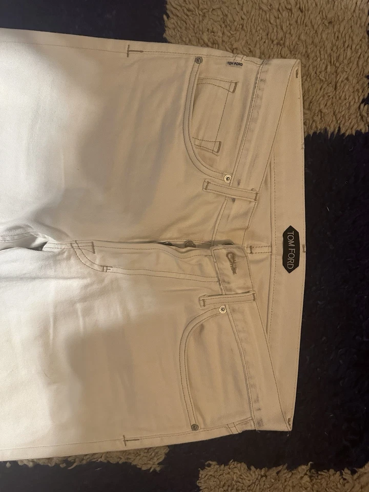 Jeans Tom Ford blancos 34x29 TFD001 BSJ32 Foto 2 de 4