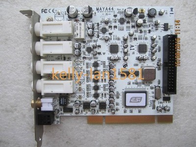 1pc Used Maya 44 sound card ESI MAYA44 stable white version
