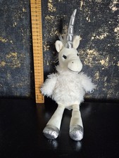 Jellycat Divine pearl Unicorn Plush Soft Toy Beanie Cream White Silver Retired