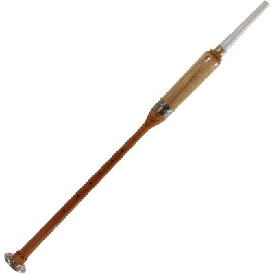 Roosebeck Long Practice Chanter Nickel Plated Ferrule & Sole 22.5-Inch-Red Cedar