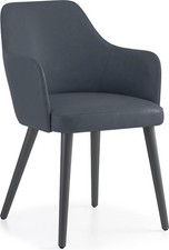 Poltrona Moderna in Microfibra Blu Liza Living Design