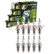 10 pc E3 E3.46 Spark Plugs for ZGR5AGP ZGR5A XP646 XP64 XP63 XN9Y XN16Y tc