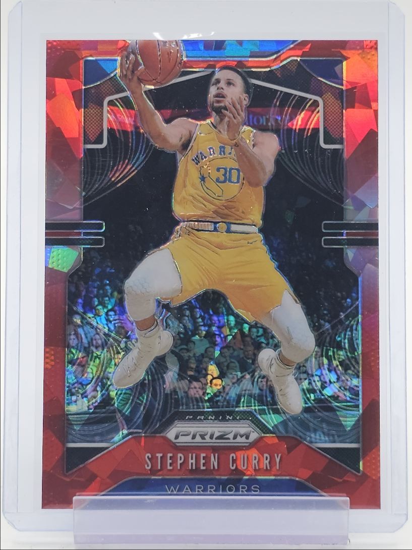 STEPHEN CURRY 2019-20 PANINI PRIZM RED CRACKED ICE WARRIORS A Q0757