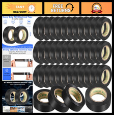 40 Pack Black Electrical Tape 3/4" x 66ft Waterproof Insulating Wire Tape, High