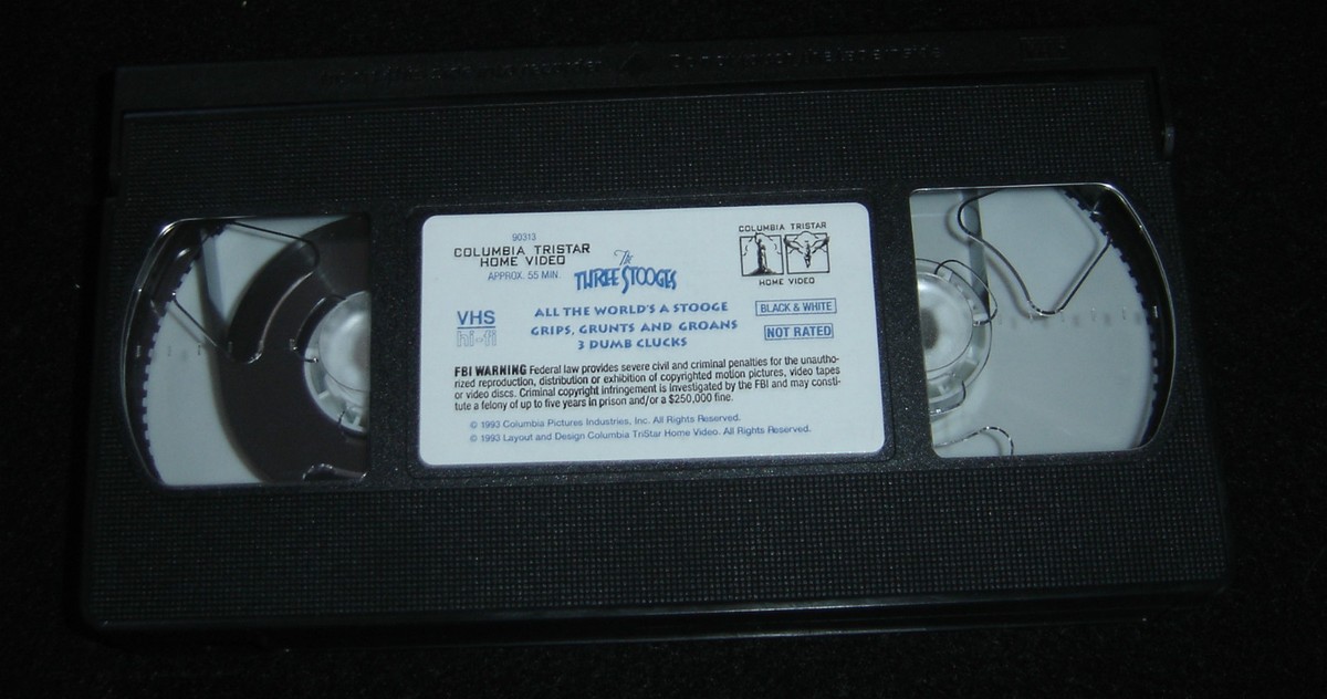 The Three Stooges All the World's a Stooge VHS 3 Curly Shorts
