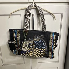 Laurel Burch Tote Canvas Cats Tote/Handbag