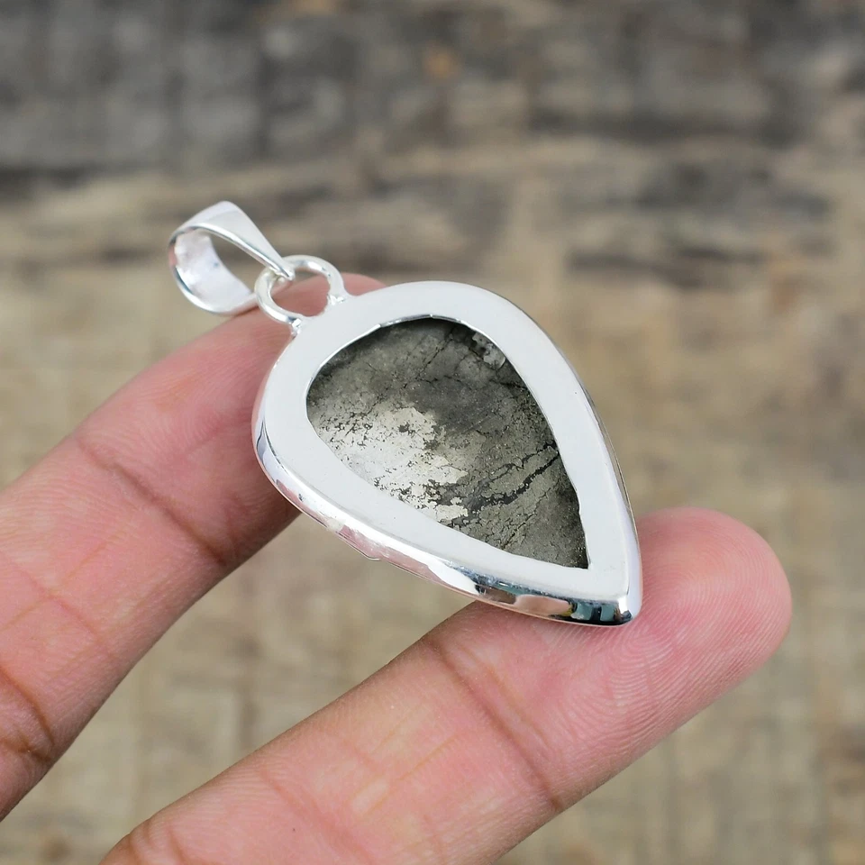 Apache Pirite Gemma Ciondolo 925 Argento Sterling Artigianale Gioielli Per Gifts - Immagine 4 di 4