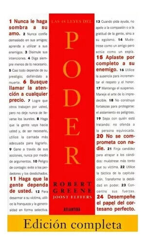 LAS 48 LEYES DEL PODER - ROBERT GREENE - LIBRO COMPLETO EN ESPAÑOL -ENVIO GRATIS