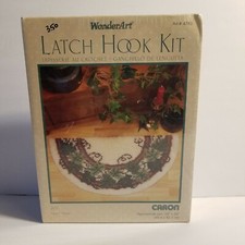 Caron Wonder Art IVY Latch Hook Half-Circle Rug Kit 4783 16" x 33" NEW SEALED
