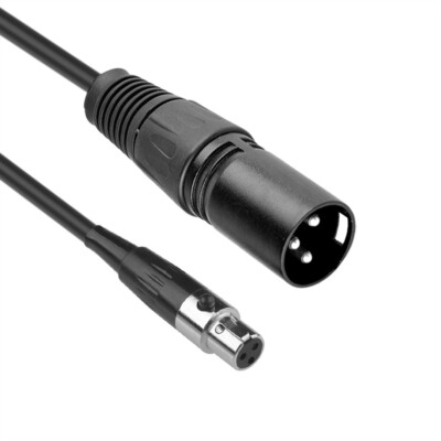 Mini XLR Audio Kabel Buchse 3Pin auf XLR-Stecker 3Pin Stecker Pro Mic Premium