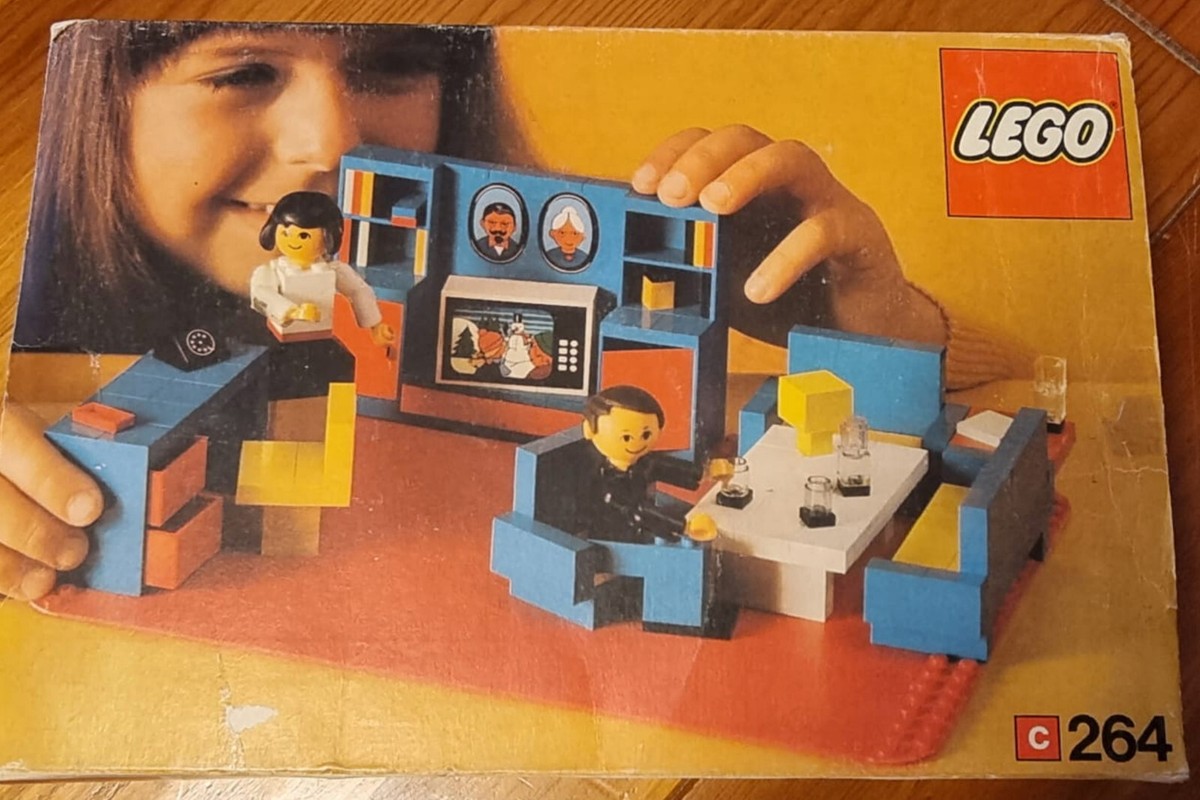 Tavolino Costruzioni Lego Fai Da Te LEGO VINTAGE, SET 264 Sala Da