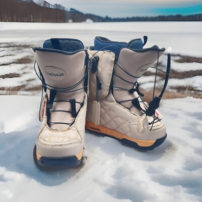 Snowboard Boots Celsius Cosmo Ozone Speed Lace, Women's US 7, Beige.