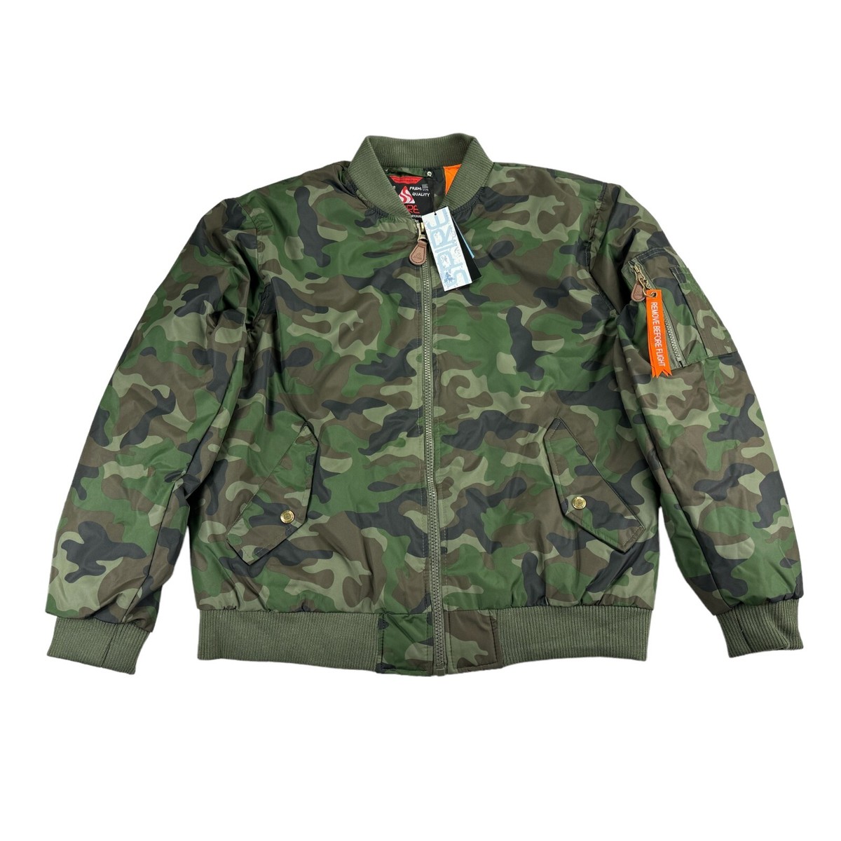 ジャケット・アウター MA-1 flight jacket \"camouflage pattern\" Ma1 Army Style Flight Bomber Pilot Military Mens Jacket US
