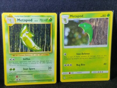 Metapod 4/108 and> Metapod 2/149 MINT pack to sleeve