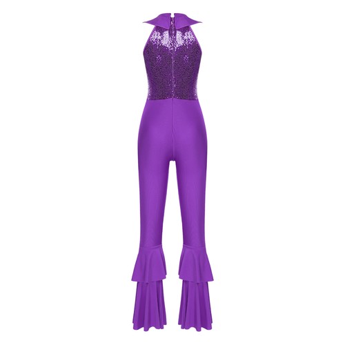 Women Jumpsuit Party Bodysuit O-Ring Front Romper Rhinestone Nightclub Stage - Picture 71 of 94