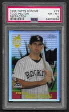 Todd Helton 1996 Topps Chrome Refractor PSA 8