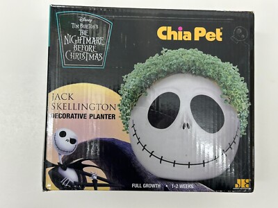 Nightmare Before Christmas Jack Skellington Chia Pet Planter Disney Tim Burton's