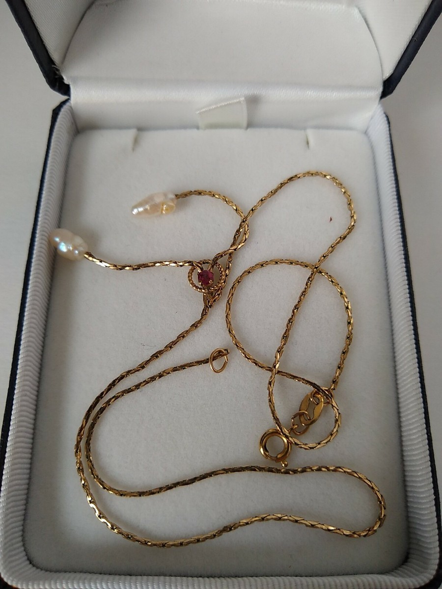 Genuine ruby necklace 14kt Gold Filled JB ROBINSON JEWELERS