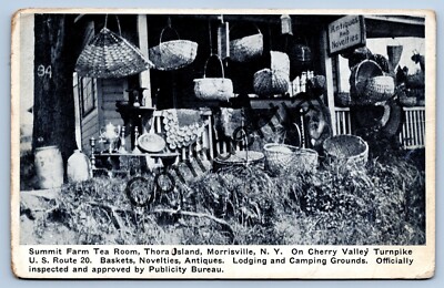 Early Summit Farm Tea Room Thora Island Morrisville New York NY Postcard G143