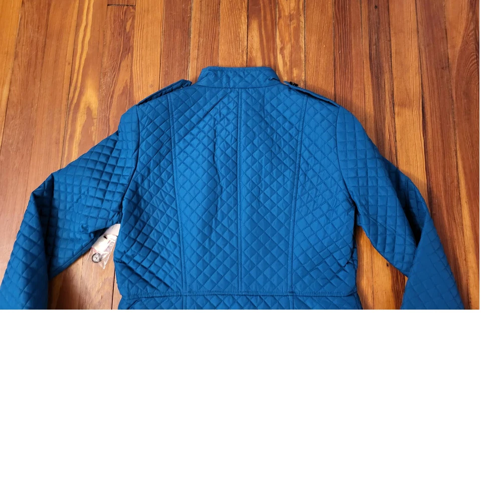 Izod Silver Crest Turquoise Quilted Womens Medium Jacket NWT - Image 4 of 4