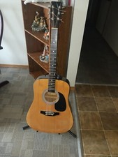 ⭐vintage Burswood Esteban Musician Signed 6-string Acoustic Dreadnought Guitar⭐