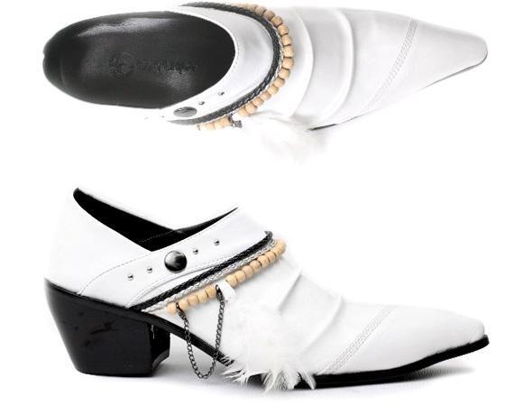 SAOLA Scarpe uomo inglesi a punta eleganti slip on perline catene formali casual pelle