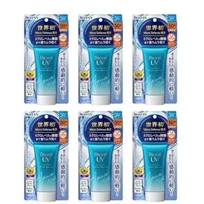 ( Pack of 6 ) Biore UV Aqua Rich Watery Essence Sunscreen ~ 50g