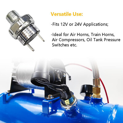 Air Horn Tank Pressure Switch 1PC Air Compressor Pressure Switch - Foto 4